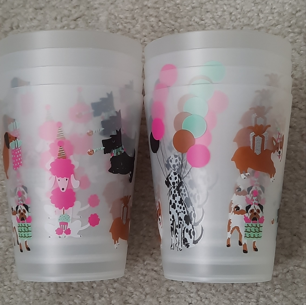 Dog Party Pet  Drinking tumbler Cup Glasses 8